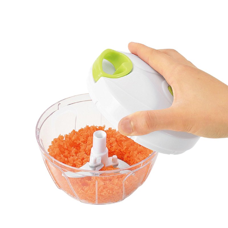 CORTADOR DE ALIMENTOS, PROCESADOR PICADOR DE ALIMENTOS MANUAL CON CUERDA PARA FRUTAS, VERDURAS Y CARNE