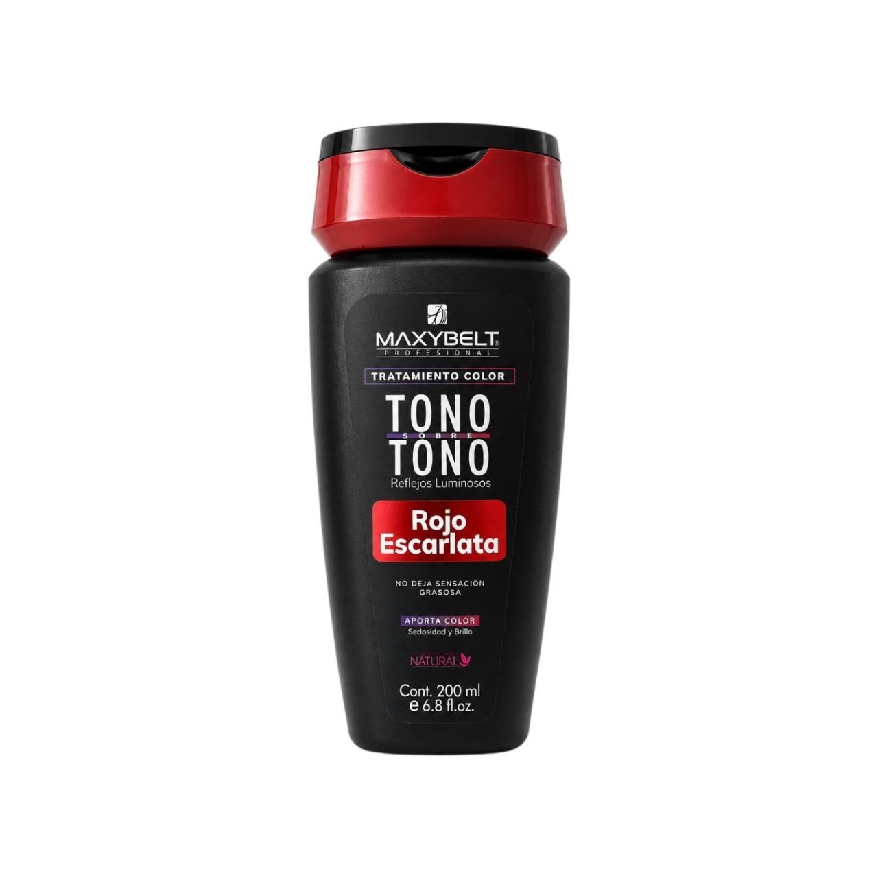 TRATAMIENTO DE COLOR TONO SOBRE TONO ROJO ESCARLATA MAXYBELT PROFESSIONAL 200ML 1 UND