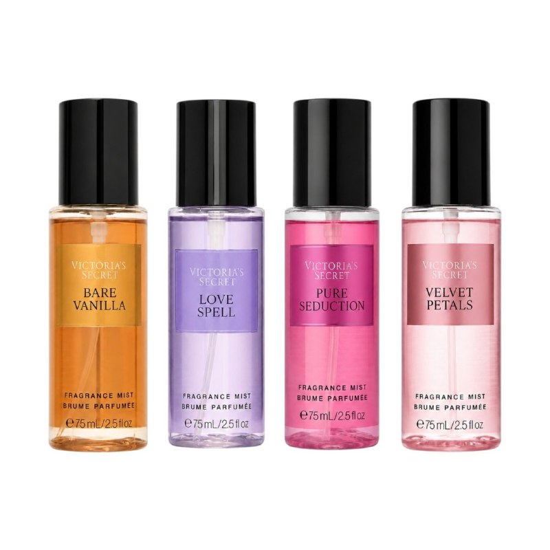 VICTORIA'S SECRET MINI SET THE BEST OF MIST SET DE 4 MINI SPLASH 75ML
