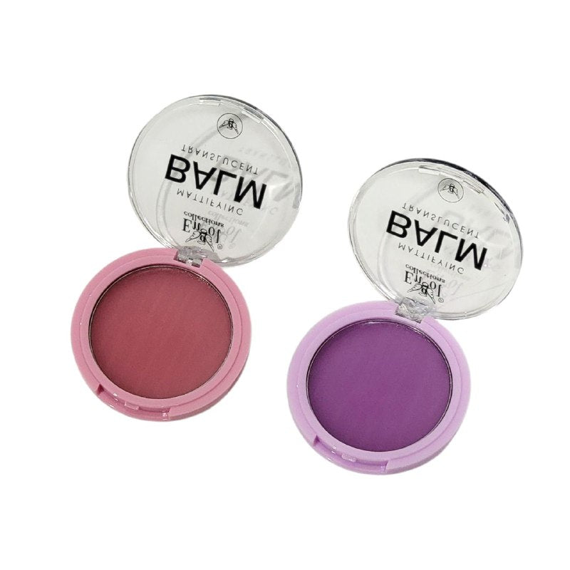 BLUSH BALSAMO TRANSLUCIDO MATIFICANTE, RETIRA EL EXCESO DE BRILLO SIN DAÑAR EL MAQUILLAJE, PIEL HIDRATADA Y CONTROLA EL EXCESO DE GRASA FACIAL CON ACABADO SUAVE Y MATE ENGOL COLLECTIONS 3.5G