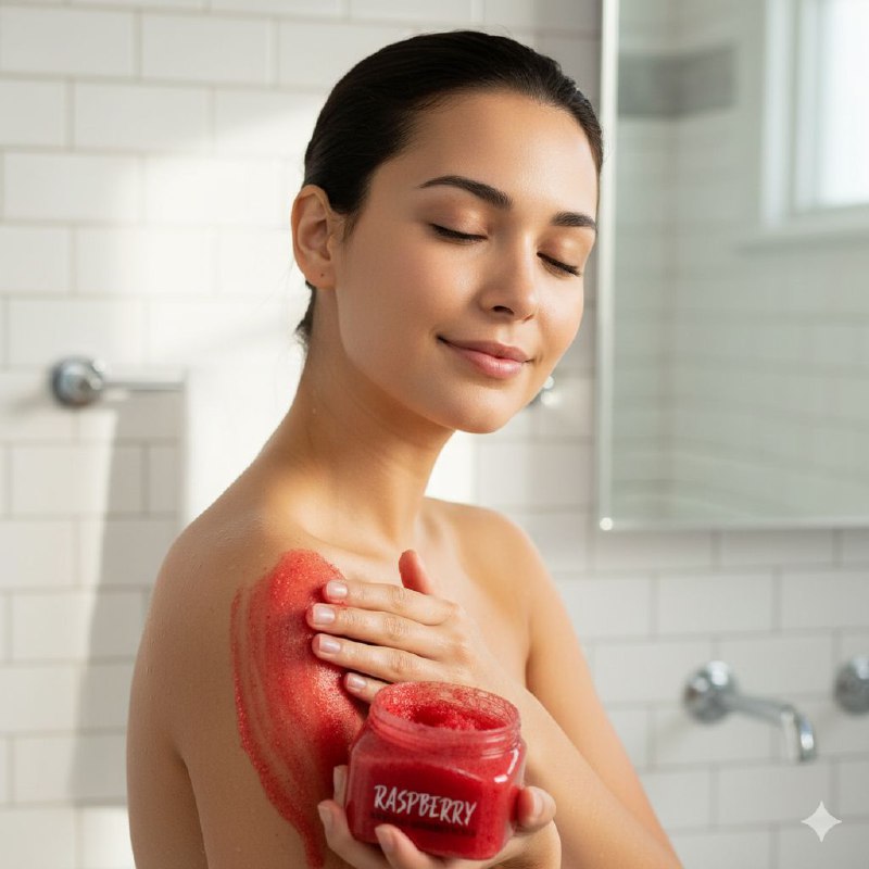 EXFOLIANTE CORPORAL ANTIOXIDANTE Y REVITALIZANTE CON EXTRACTO DE FRAMBUESA FRUIT OF THE WOKALI 600G