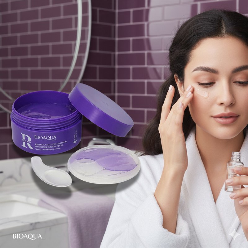 MASCARILLA FACIAL PARA CONTORNO DE OJOS REAFIRMANTE E HIDRTANTE PARA OJERAS DE RETINOL Y COLAGENO BIOAQUA 100G
