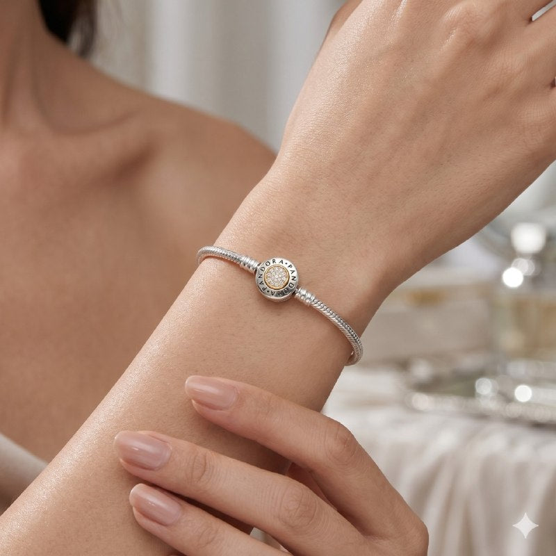 PULSERA PANDORA DE PLATA 9.25 PESO: 15.7G