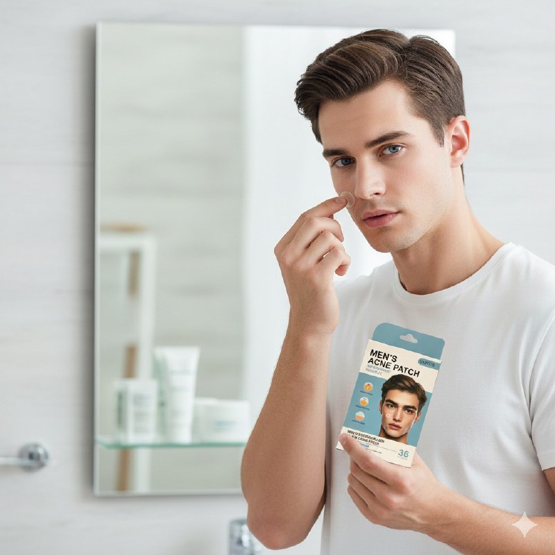 PARCHES HIDROCOLOIDES PARA EL ACNE MASCULINO INVISIBLES 36UND SADOER