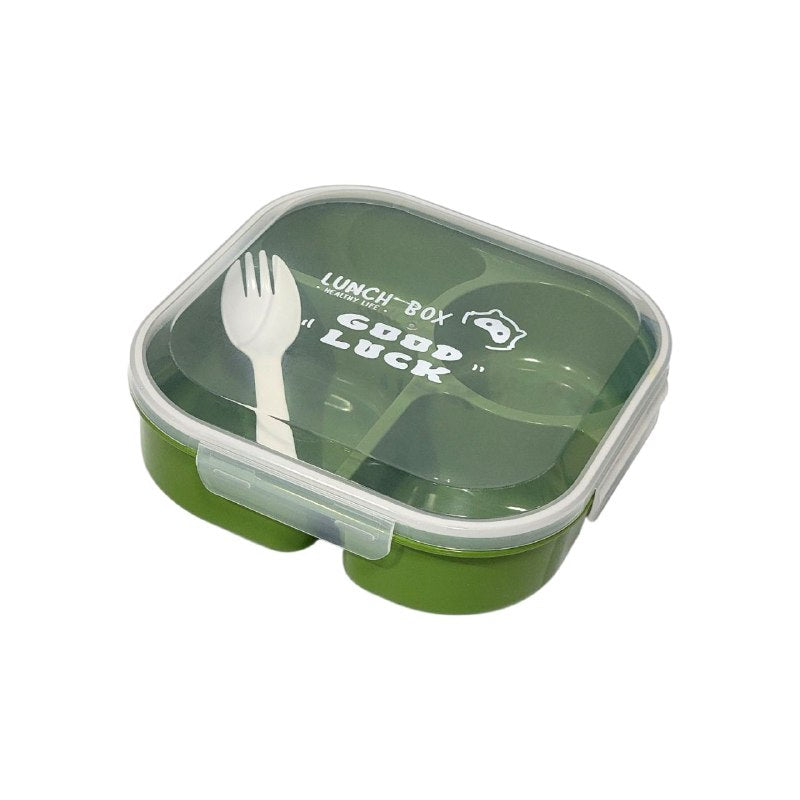 RECIPIENTE PANA PARA ALIMENTOS DE 4 COMPARTIMIENTOS CON TENEDOR BENELI HOME 18X18X6.5CM