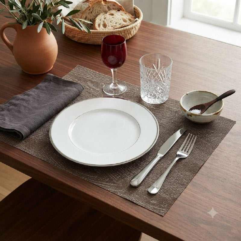 MANTEL DE COCINA PARA MESA COMEDOR RECTANGULARES ANTIDESLIZANTES EN SET DE 4PCS 30X45CM