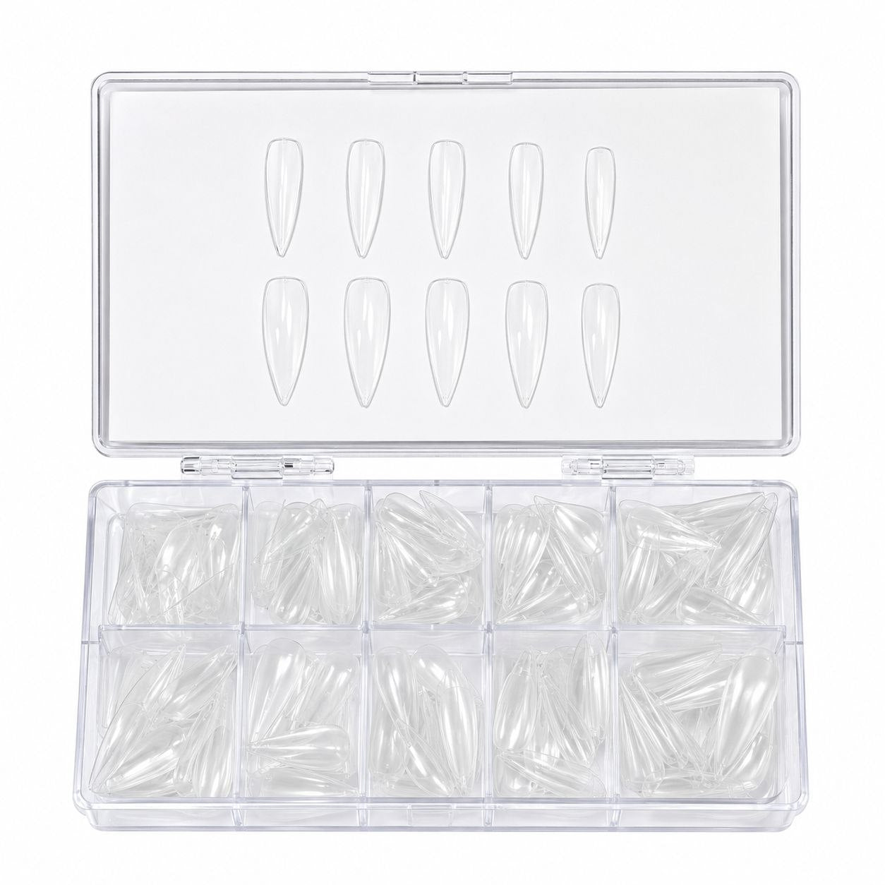 TIPS DE GEL SUAVE ALMENDRADOS LARGOS QUEENIGHT 500PCS