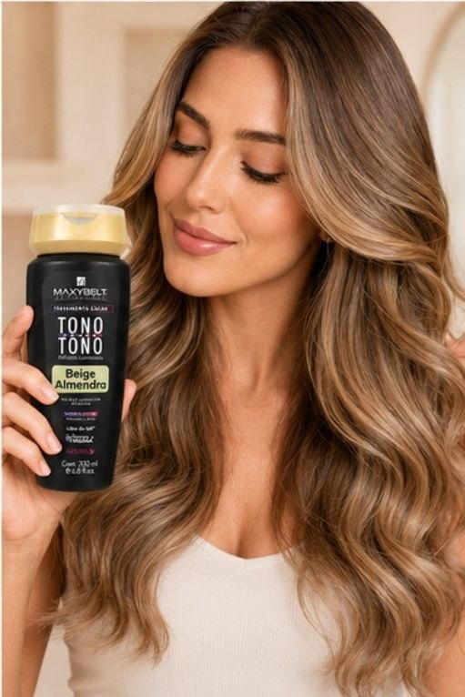 TRATAMIENTO DE COLOR TONO SOBRE TONO BEIGE ALMENDRA MAXYBELT PROFESSIONAL 200ML 1 UND