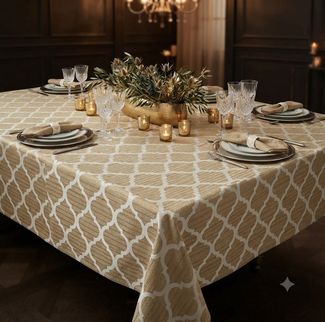 MANTEL DE MESA PROTECCIÓN Y ESTÉTICA UN TOQUE DE ELEGANCIA, CALIDEZ AL HOGAR  SCARLETT CLASSICS 152X264CM