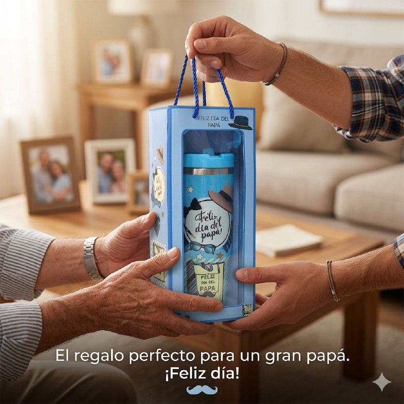 BOTE TERMICO DE REGALO PARA PADRE PARA BEBIDAS FRIAS Y CALIENTES BENELI HOME