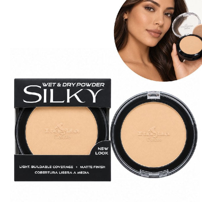 POLVO COMPACTO MATIFICANTE CON PROTECCION SOLAR TONO NATURAL BEIGE 04 ITALIA DELUXE 8G