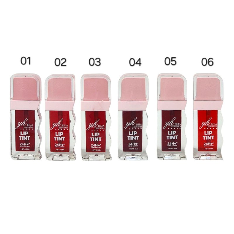 BRILLO LABIAL TINTA DE LABIOS Y RUBOR DE LARGA DURACION 24H 8.5ML, OFRECE UNA TINTA PARA LABIOS Y RUBOR DE LARGA DURACION YH BEJA COSMETICS
