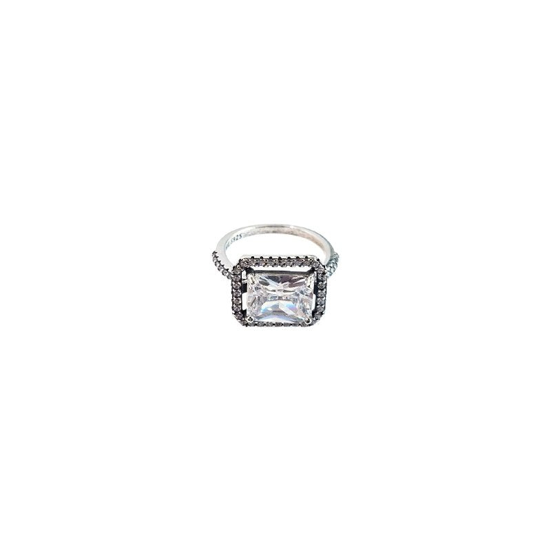 ANILLO PANDORA EN FORMA DE PIEDRA DE PLATA 9.25 PESO: 3.9G