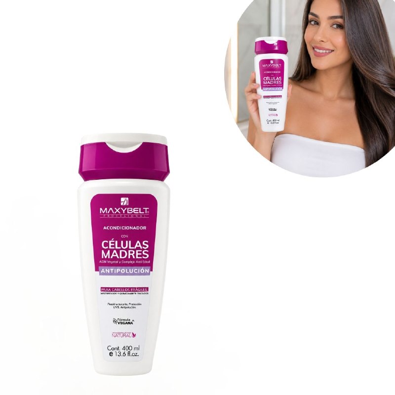 ACONDICIONADOR REPARADOR Y PROTECTOR TERMICO CON CELULAS MADRES MAXYBELT 400ML
