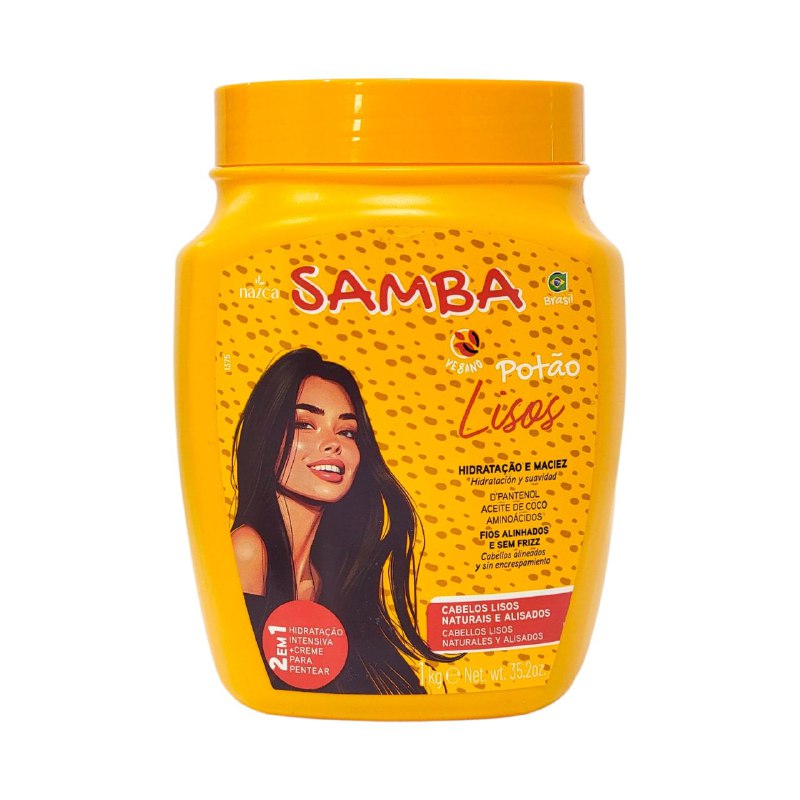 CREMA PARA PEINAR 2 EN 1 DE ACEITE DE COCO Y AMINOACIDOS HIDRATANTE SUAVIZANTE NAZCA SMABA 1KG