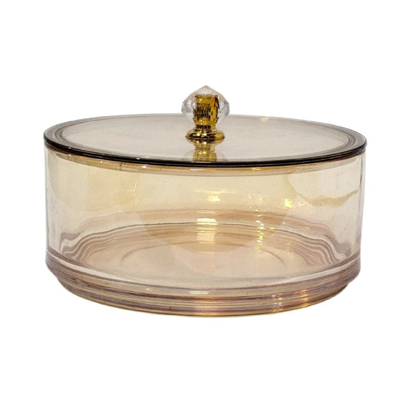 DULCERA RECIPIENTE DE LUJO DE VIDRIO ELEGANTE 3UND CANDY BOX 14X40CM