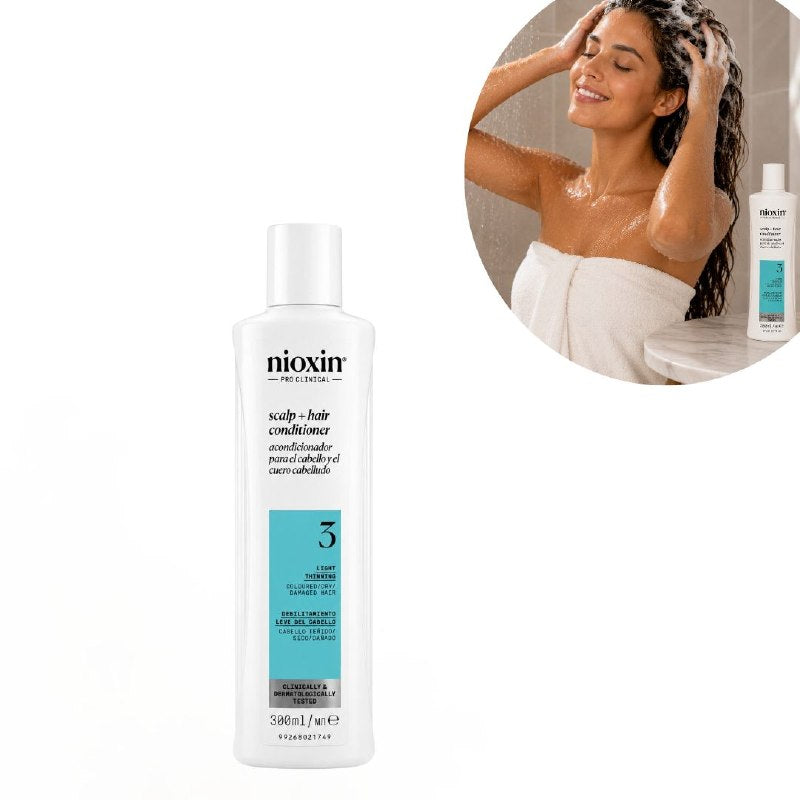 ACONDICIONADOR REVITALIZANTE, DENSIFICADOR E HIDRANTE PARA CABELLO TEÑIDO NIOXIN 300ML