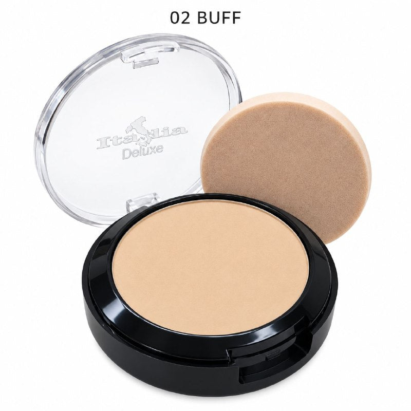 POLVO COMPACTO MATIFICANTE CON PROTECCION SOLAR TONO BUFF 02 ITALIA DELUXE 8G