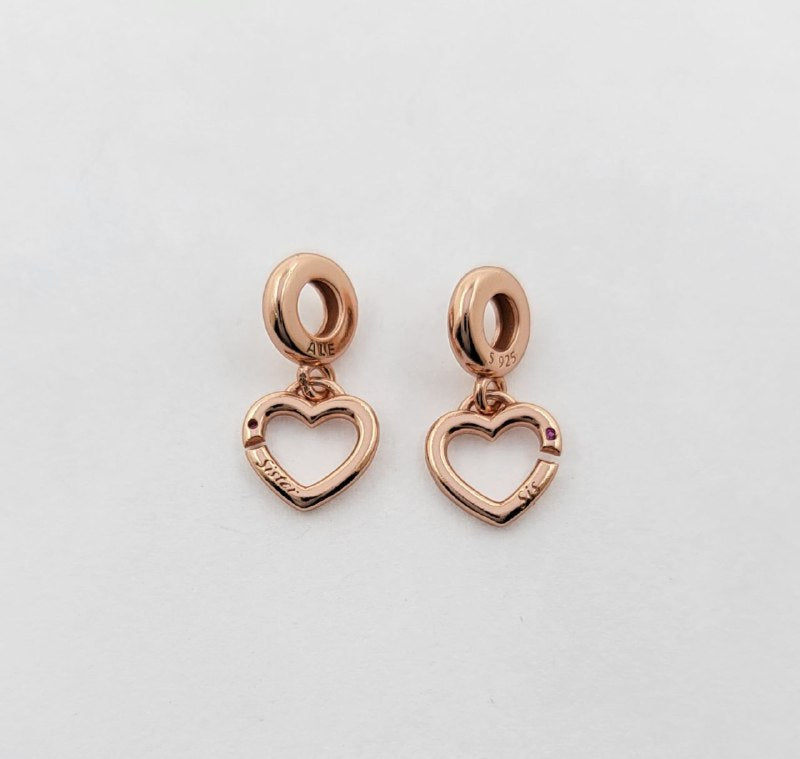 PCHARM4012 DOBLE CORAZON PANDORA PLATA 9.25