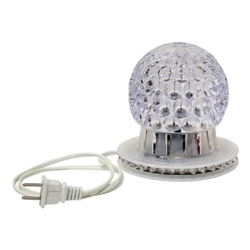 LAMPARA GIRATORIA LED MULTICOLOR NAVIDEÑA, FACIL INSTALACION PLUG AND PLAY, BAJO CONSUMO DE ENERGIA 13X13X13.5CM