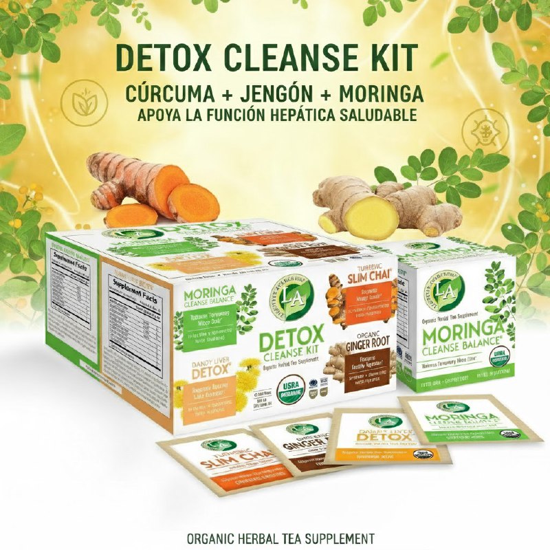 TE KIT DE DESINTOXICACION Y LIMPIEZA SUPLUMENTO DE TE DE HIERBAS ORGANICO VARIOS SABORES Y EFECTOS LIFESTYLE 40UND