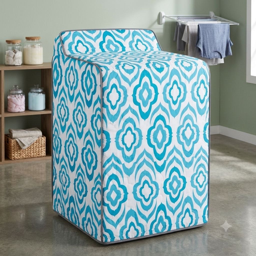 FUNDA PARA LAVADORA PARA PROTEGER LA LAVADORA DEL POLVO,LA HUMEDAD Y LOS ARAÑAZOS LOTUS HOME 76X68X103CM