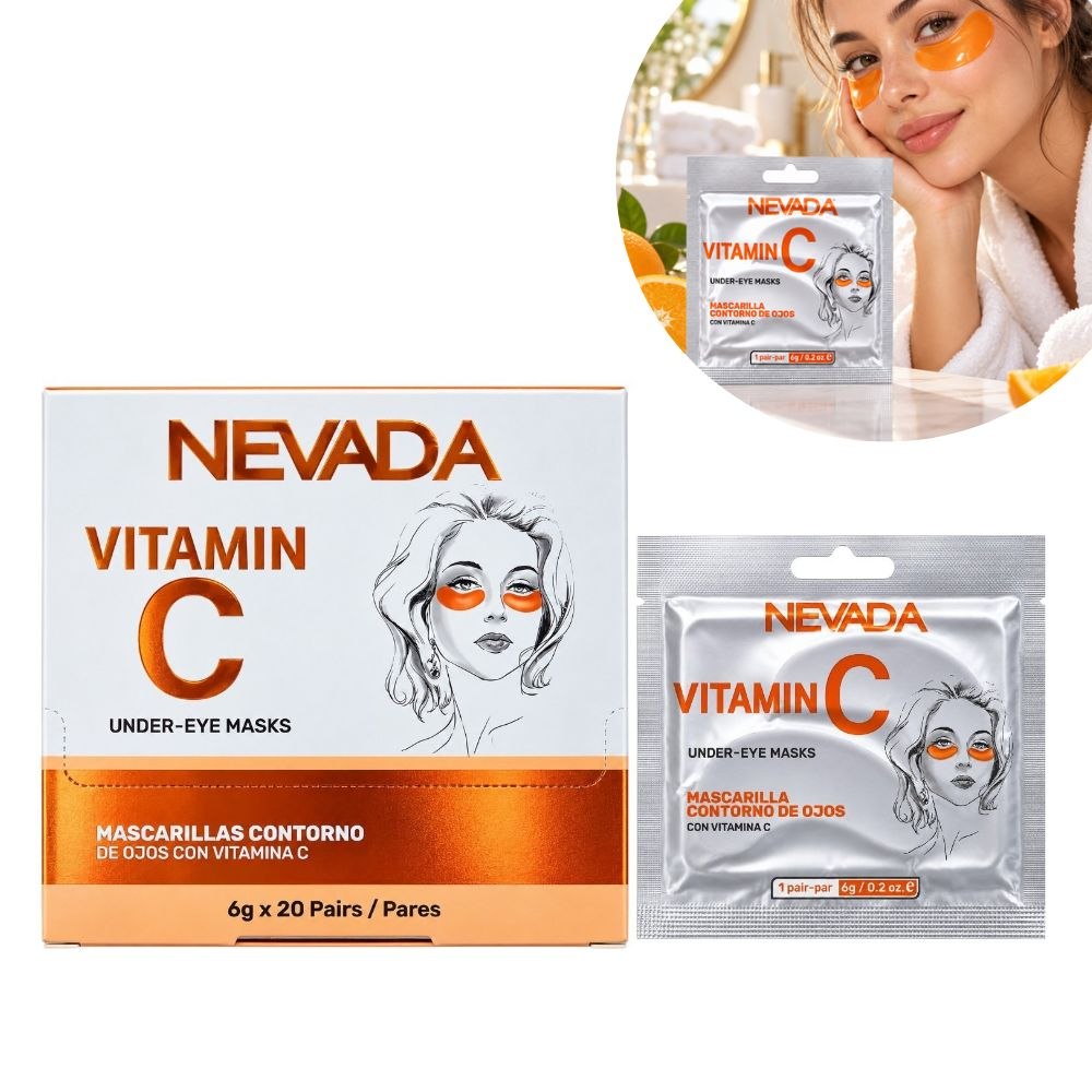 PARCHES HIDRATANTES DE OJOS REVITALIZANTES CON VITAMINA C Y EXTRACTO DE ALGAS MARINAS 1 PAR NEVADA 6G