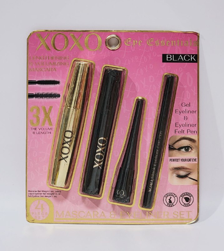 RIMEL Y DELINEADOR DE OJOS EN SET 4PCS XOXO EYE ESSENTIALS