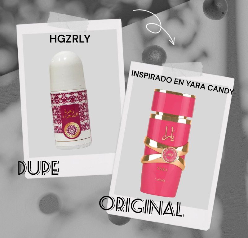 DESODORANTE PERFUMADO DE ROLL-ON MAGNOLIA FLOWER FRAGANCIA DE LARGA DURACION A MAGNOLIAS HGZRLY 75ML DUPE DE LATTAFA YARA CANDY