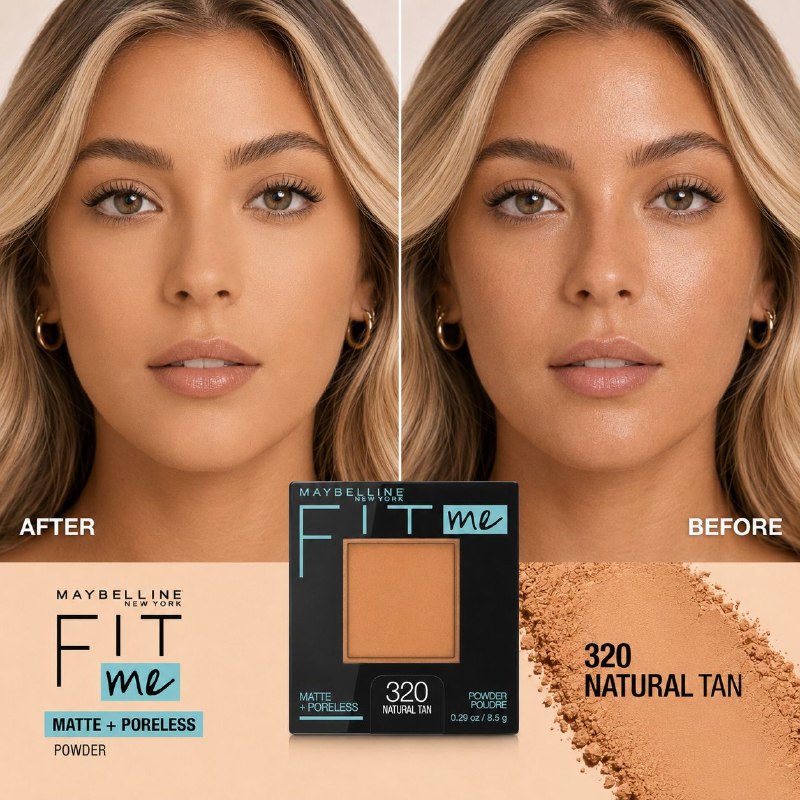 POLVO COMPACTO MATIFICANTE FIT ME MATTE MAYBELLINE NEW YORK 8.5G