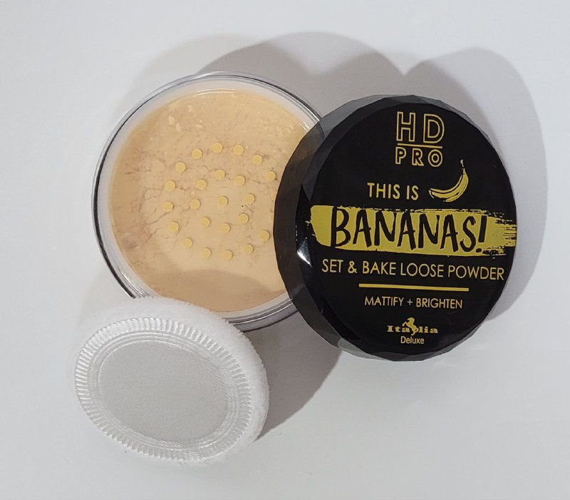 POLVO SUELTO MATIFICADOR E ILUMINADOR ITALIA DELUXE HD PRO THIS IS BANANAS SET & BAKE LOOSE POWDER 15G