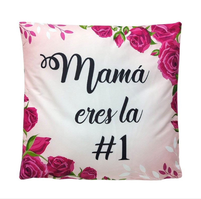 COJIN ALMOHADA DECORATIVA DEL DIA DE LAS MADRES 43X43CM