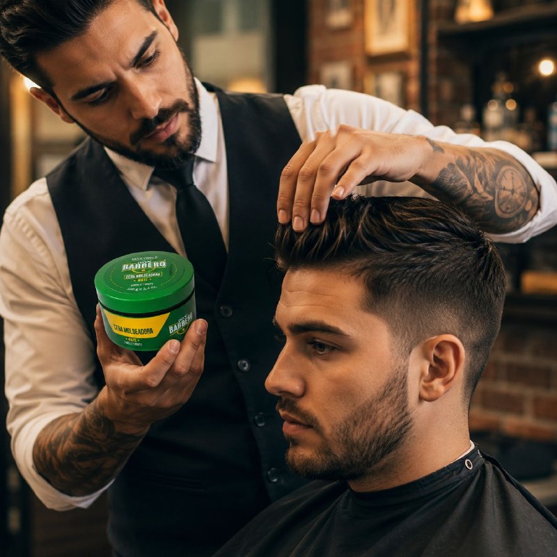 CERA PARA EL CABELLO, BARBA Y BIGOTE MOLDEADORA Y FIJADORA CON ACABADO MATE MAXYBELT DON BARBERO 100G