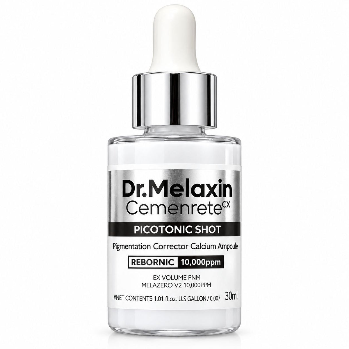 SÉRUM CORRECTOR DE MANCHAS Y PIGMENTACIÓN CON CALCIO CEMENRETE CX DR.MELAXIN 30ML