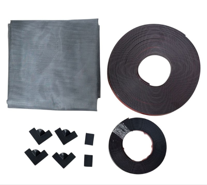 CORTINA MOSQUITERO MAGNETICA, CON BORDE DE BANDA MAGNETICA PARA VENTANAS, SE ADHIERE AL MARCO DE LA VENTANA 2 COLORES MAGNETIC STRIPE 148X148CM