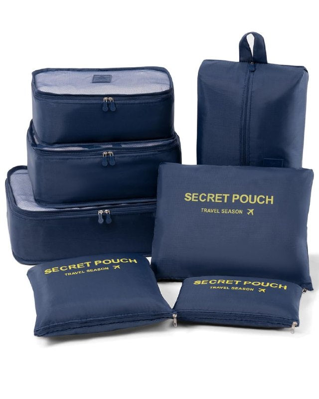 SET DE 6 BOLSOS ORGANIZADORES DE VIAJE PARA MALETA MULTIUSOS