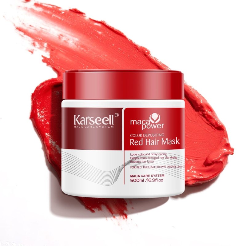 MASCARILLA PARA EL CABELLO DE EXTRACTO DE MACA REPARADOR DE CABELLO TEÑIDO KARSEELL 500ML