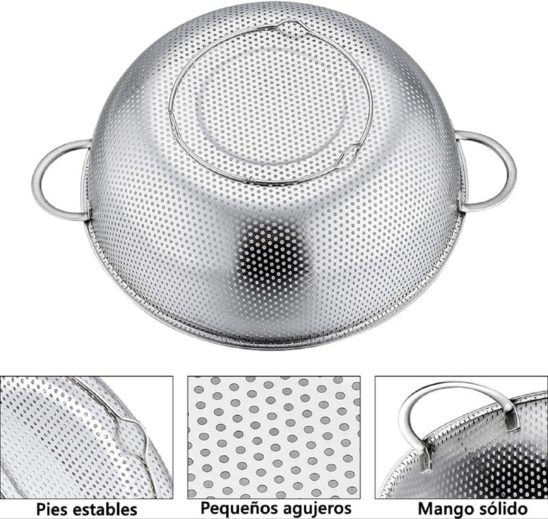 COLADOR DE ACERO INOXIDABLE BAOPING 33X12.5CM