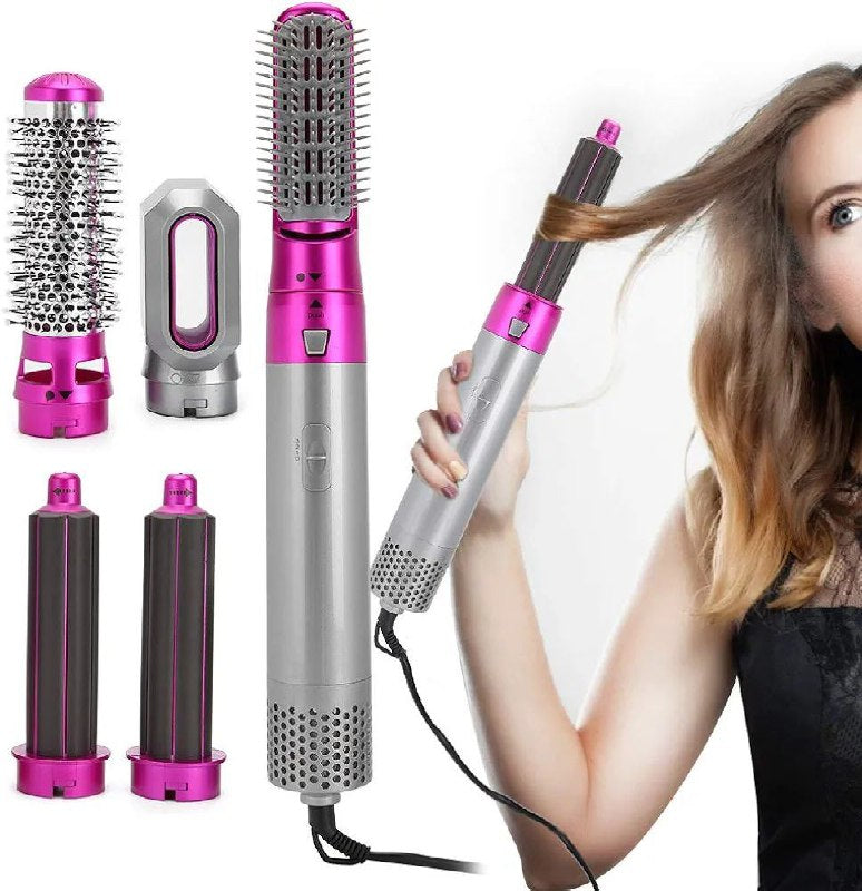 CEPILLO SECADOR Y ALISADOR PARA EL CABELLO DE AIRE CALIENTE 5 EN 1