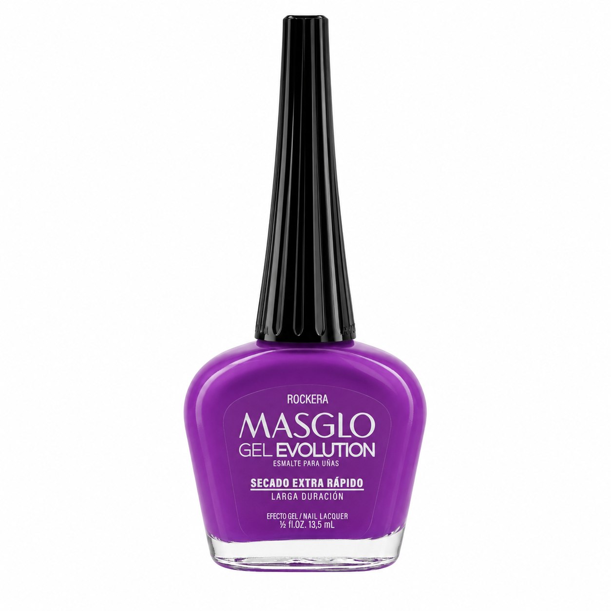 ESMALTE DE UÑAS CON EFECTO GEL DE SECADO EXTRA RÁPIDO MASGLO GEL EVOLUTION PASO 2 "ESTILO ROCKERA" 13.5 ML