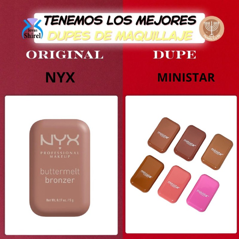 BLUSH COLORIDO EFECTO MATTE DE TEZ FRESCA DURANTE TODO EL DIA MINISTAR 8G (DUPE DE NYX)