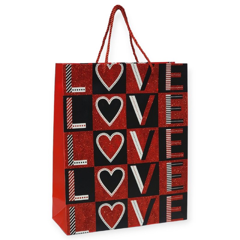 BOLSA DE REGALO GRANDE 30X12X41.5CMCM SAN VALENTIN