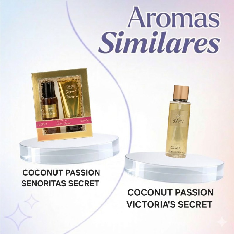 SET SENORITAS SECRET COCONUT PASSION SPLASH 75ML CREMA CORPORAL 75ML (M) (AROMA VICTORIAS SECRET COCONUT PASSION)