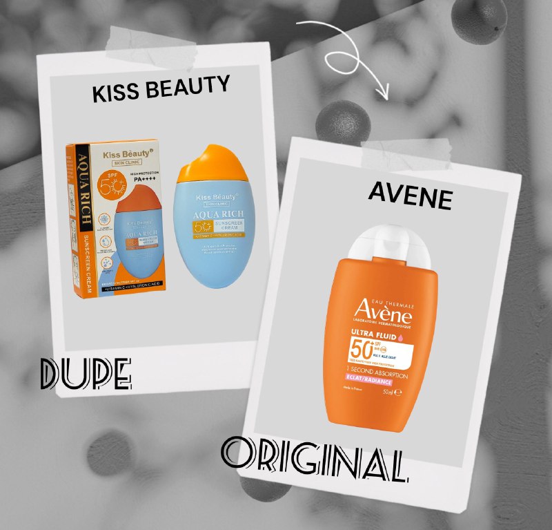 PROTECTOR SOLAR EN CREMA DE VITAMINA C Y ACIDO HIALURONICO SPF50 KISS BEAUTY 50ML DUPE DE AVENE