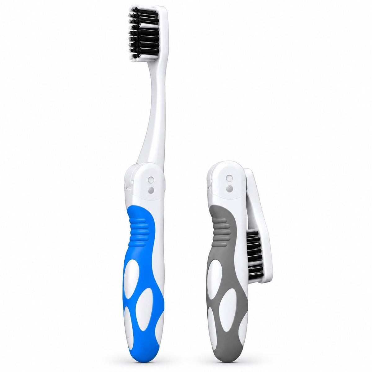 SET DE CEPILLOS DE DIENTES PLEGABLES PARA VIAJE ORAL FUSION 2PCS