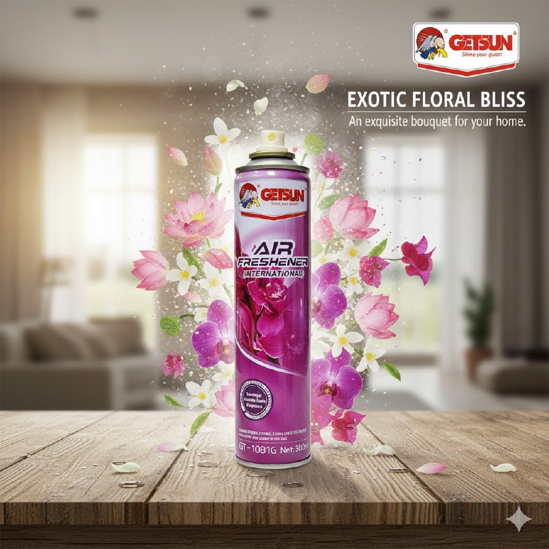 AMBIENTADOR AROMATIZANTE EN SPRAY DE ROSAS GETSUN 300ML