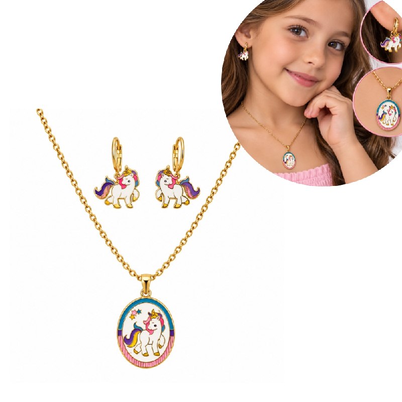 SET DE ENCHAPE STAINLESS STEEL PARA NIÑA