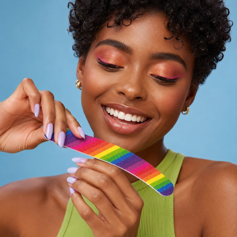 LIMA PARA UÑAS CURVA PARA MANICURA YH BEJA COSMETICS 18CM