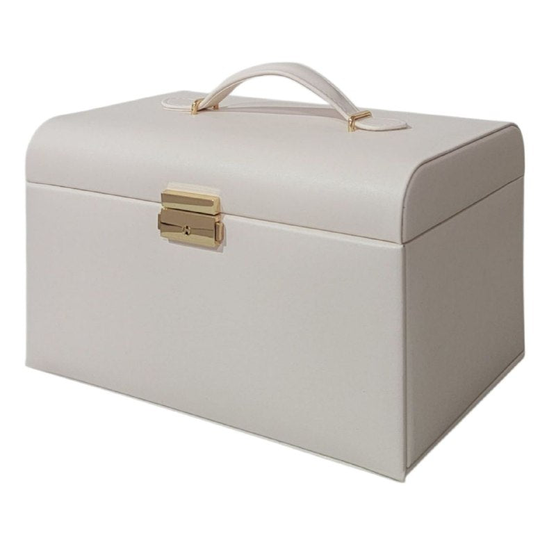 ORGANIZADOR JOYERO ELEGANTE, MAXIMINA EL ESPACIO Y MANTIENE TUS JOYAS ORDENADAS COLOR BLANCO 22CMX12CM
