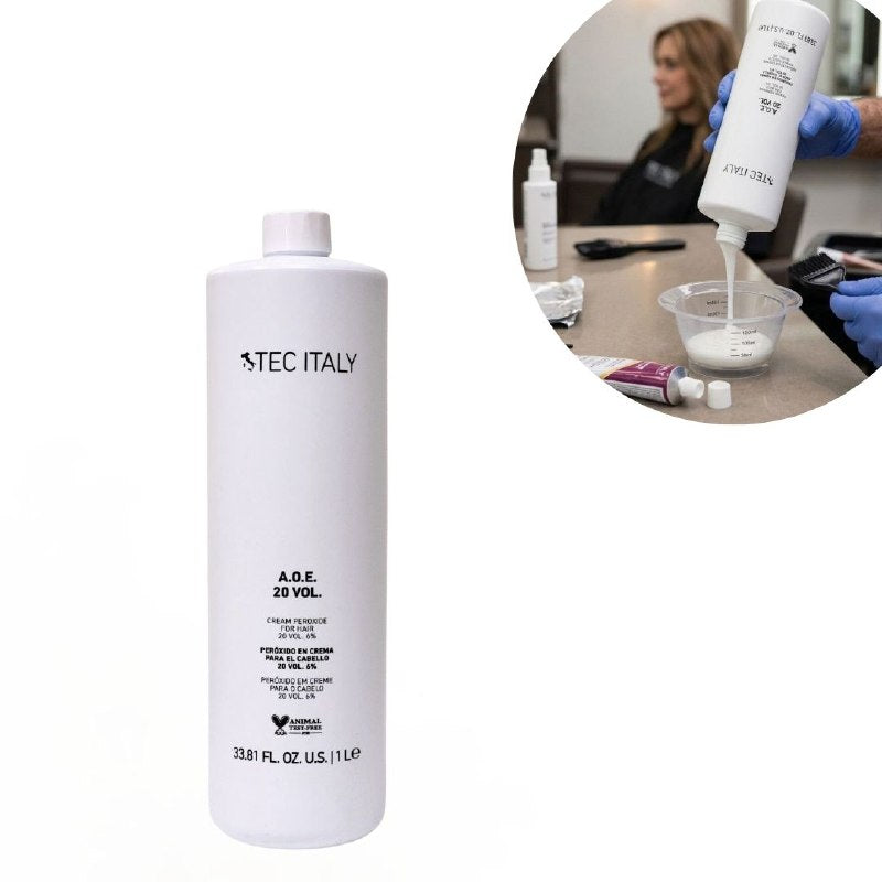PEROXIDO EN CREMA ACTIVADOR DE COLOR AOE 20 VOL TEC ITALY 1L